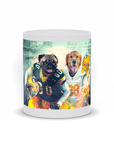 Taza personalizada para 2 mascotas 'Green Bay Doggos'