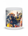 Taza personalizada para 2 mascotas 'New Orleans Doggos'
