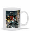 Taza personalizada para 2 mascotas 'Bat Dog & Robpaw'