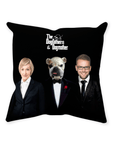 Cojín personalizado para mascota/humano 'The Dogfathers & Dogmother'
