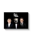 Lienzo personalizado para mascotas/humanos 'The Dogfathers & Dogmother'