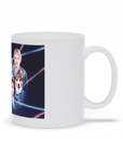 Taza personalizada '1980s Lazer Portrait 2 Pet & Humans(Hembras)'