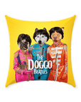 Cojín personalizado con 3 mascotas 'The Doggo Beatles'