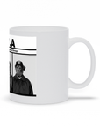 Taza personalizada para 4 mascotas 'DWA (Doggo's With Attitude)'