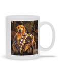 Taza personalizada para 2 mascotas 'Chewdogga & Dogg-E-Wok'