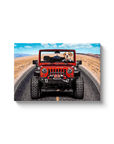 Lienzo personalizado para mascotas 'The Yeep Cruiser'