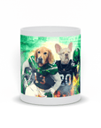 Taza personalizada para 2 mascotas 'New York Jet-Doggos'