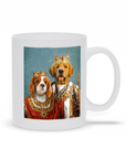 Taza personalizada para 2 mascotas Rey y Reina
