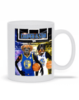 Taza personalizada para 2 mascotas 'Golden State Doggos'