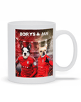Taza personalizada para 2 mascotas 'Dogos de Polonia'