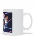 Taza personalizada '1980s Lazer Portrait 1 Pet/Humans(Hembras)'