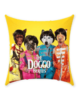 Cojín personalizado para 4 mascotas 'The Doggo Beatles'