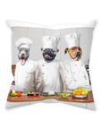 Cojín personalizado con 3 mascotas 'The Chefs'