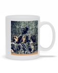 Taza personalizada para 4 mascotas 'The Army Veterans'