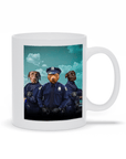 Taza Personalizada con 3 Mascotas 'Los Oficiales de Policía'