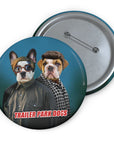 Perros de Trailer Park (2 - 3 mascotas) Chapa personalizada