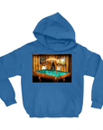 Sudadera con capucha personalizada para 3 mascotas 'The Pool Players'