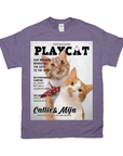 Camiseta personalizada para 2 mascotas 'Playcat'