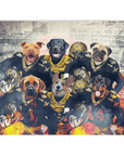 Manta personalizada para 6 mascotas 'New Orleans Doggos'