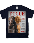 Camiseta personalizada para 2 mascotas 'Dogue'