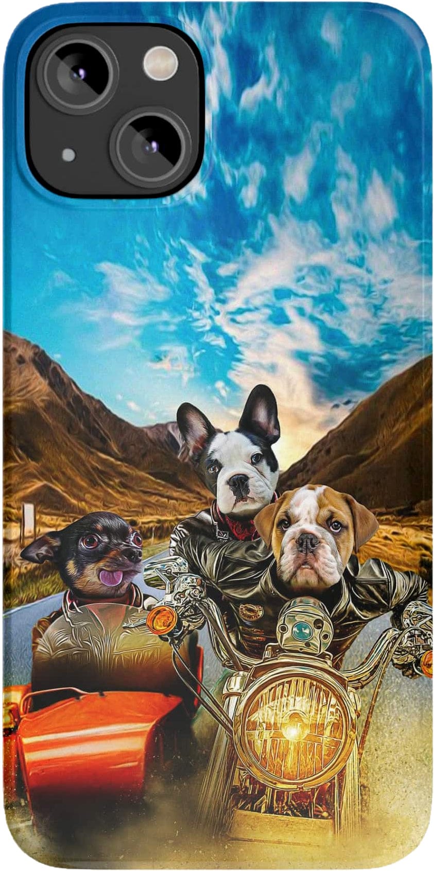 &#39;Harley Wooferson&#39; Funda personalizada para teléfono con 3 mascotas