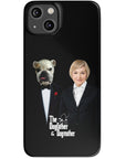 Funda personalizada para teléfono humano o mascota 'The Dogfather &amp; Dogmother'