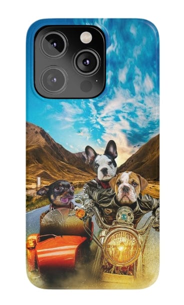 &#39;Harley Wooferson&#39; Funda personalizada para teléfono con 3 mascotas