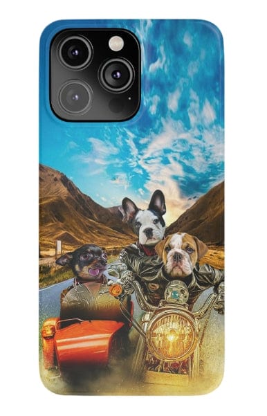 &#39;Harley Wooferson&#39; Funda personalizada para teléfono con 3 mascotas