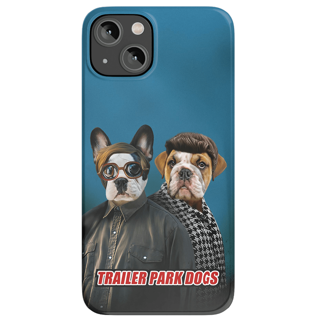 &#39;Trailer Park Dogs 2&#39; Funda personalizada para teléfono con 2 mascotas