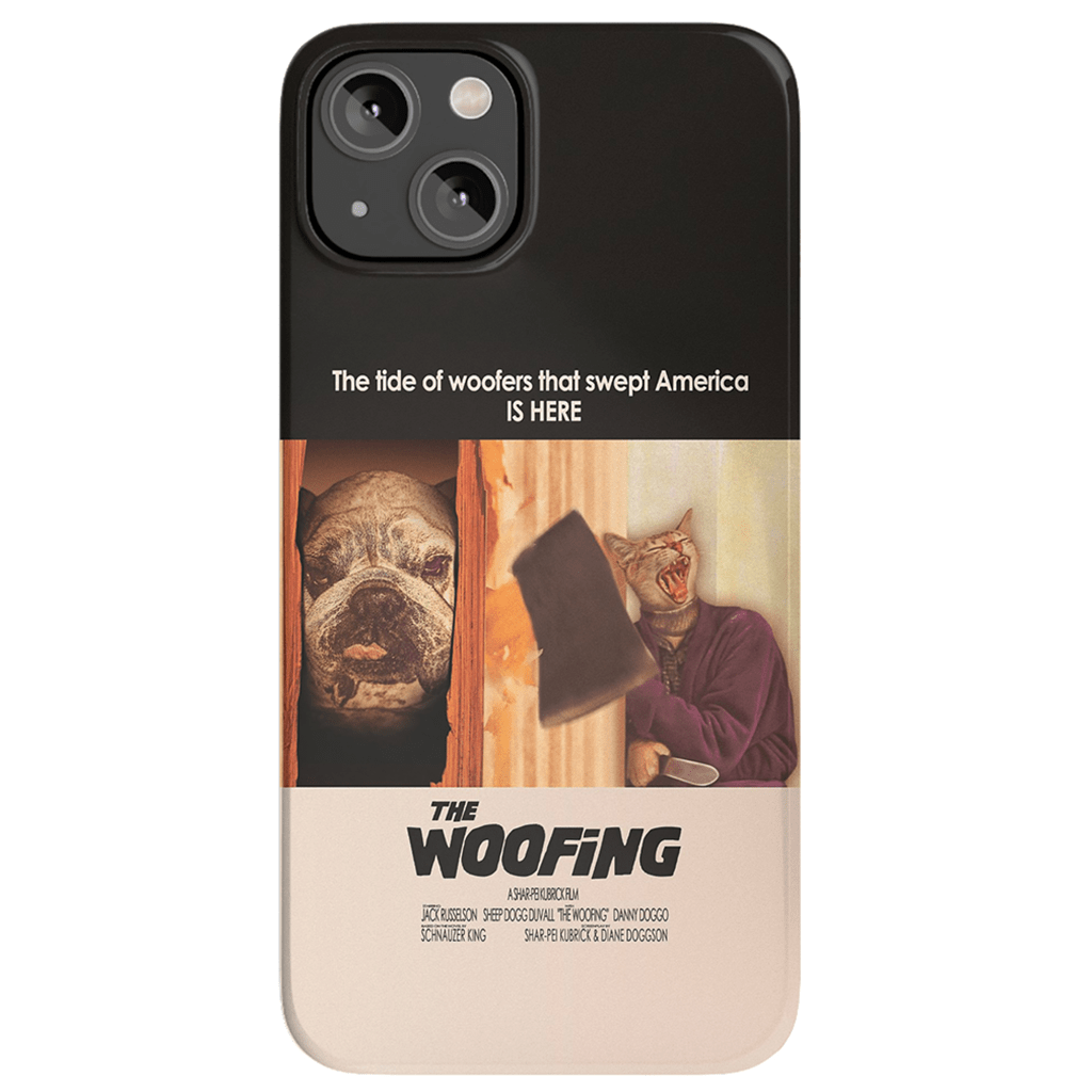 Funda personalizada para teléfono con 2 mascotas &#39;The Woofing&#39;