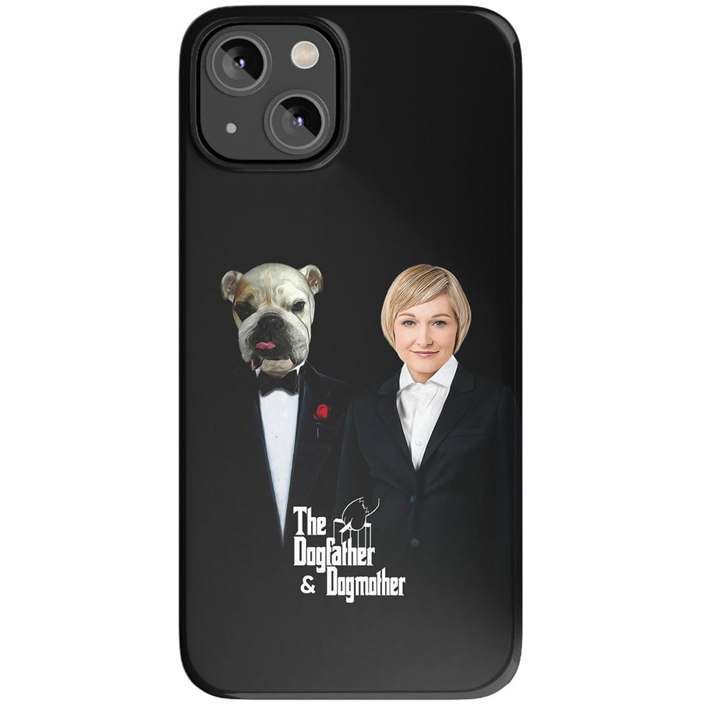 Funda personalizada para teléfono humano o mascota &#39;The Dogfather &amp;amp; Dogmother&#39;