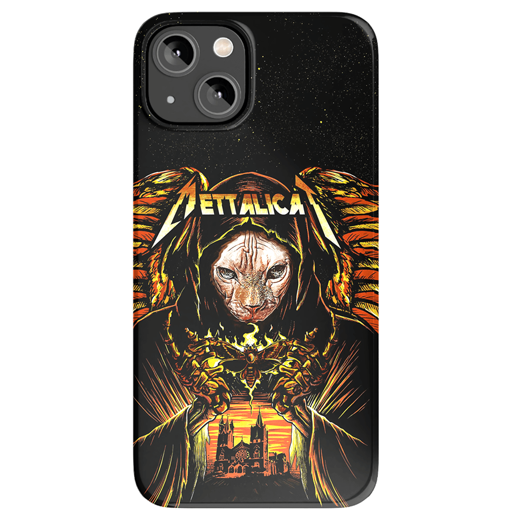 Funda para móvil personalizada &#39;Mettalicat&#39;