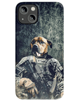 Funda para teléfono personalizada 'El veterano del ejército'