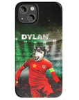 Funda para teléfono personalizada 'Wales Doggos Soccer'