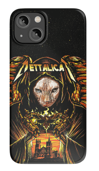 Funda para móvil personalizada &#39;Mettalicat&#39;