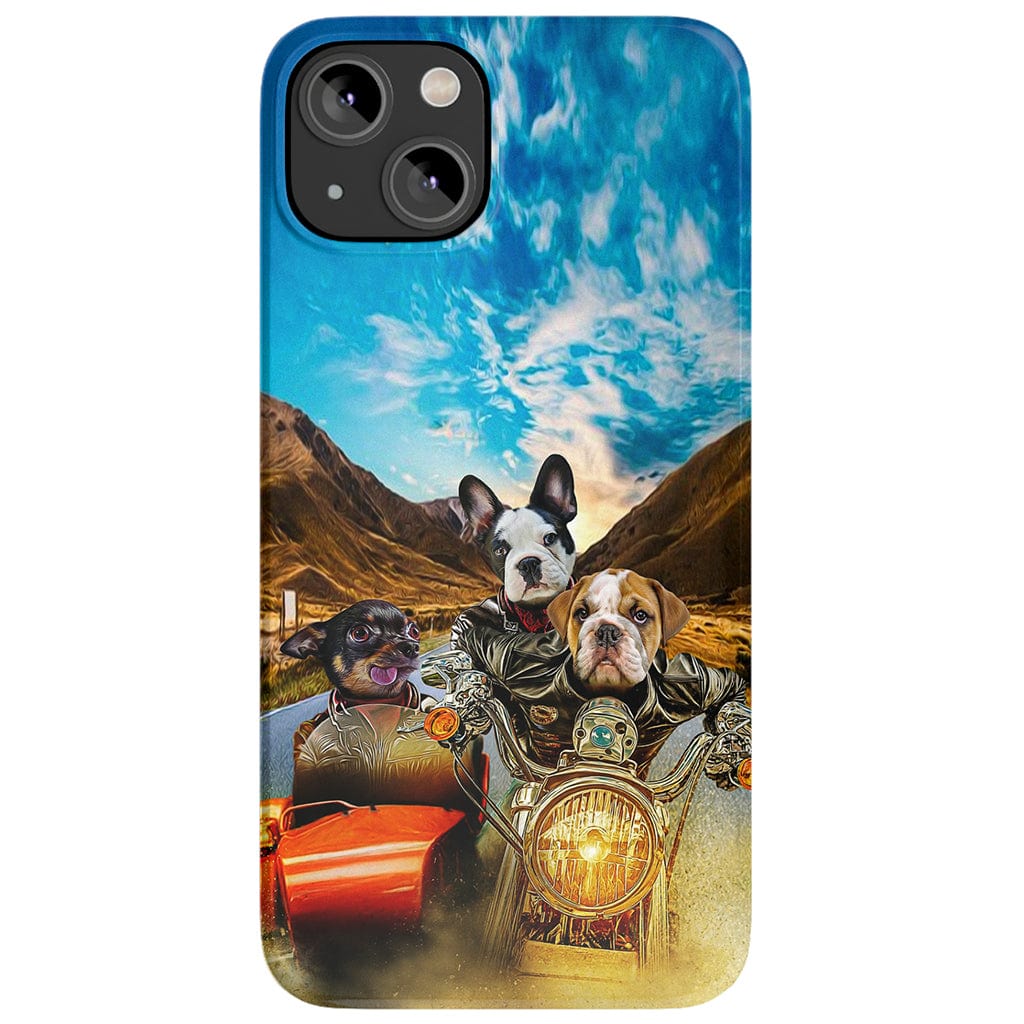 &#39;Harley Wooferson&#39; Funda personalizada para teléfono con 3 mascotas