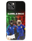 'Italy Doggos' Funda personalizada para teléfono con 2 mascotas