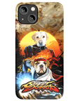 Funda personalizada para teléfono con 2 mascotas 'Street Doggos'