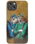 Funda personalizada para teléfono con 2 mascotas 'The Golfers'