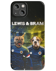 Funda personalizada para teléfono con 2 mascotas 'Scotland Doggos'