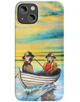 'Los Pescadores' Funda personalizada para teléfono con 2 mascotas