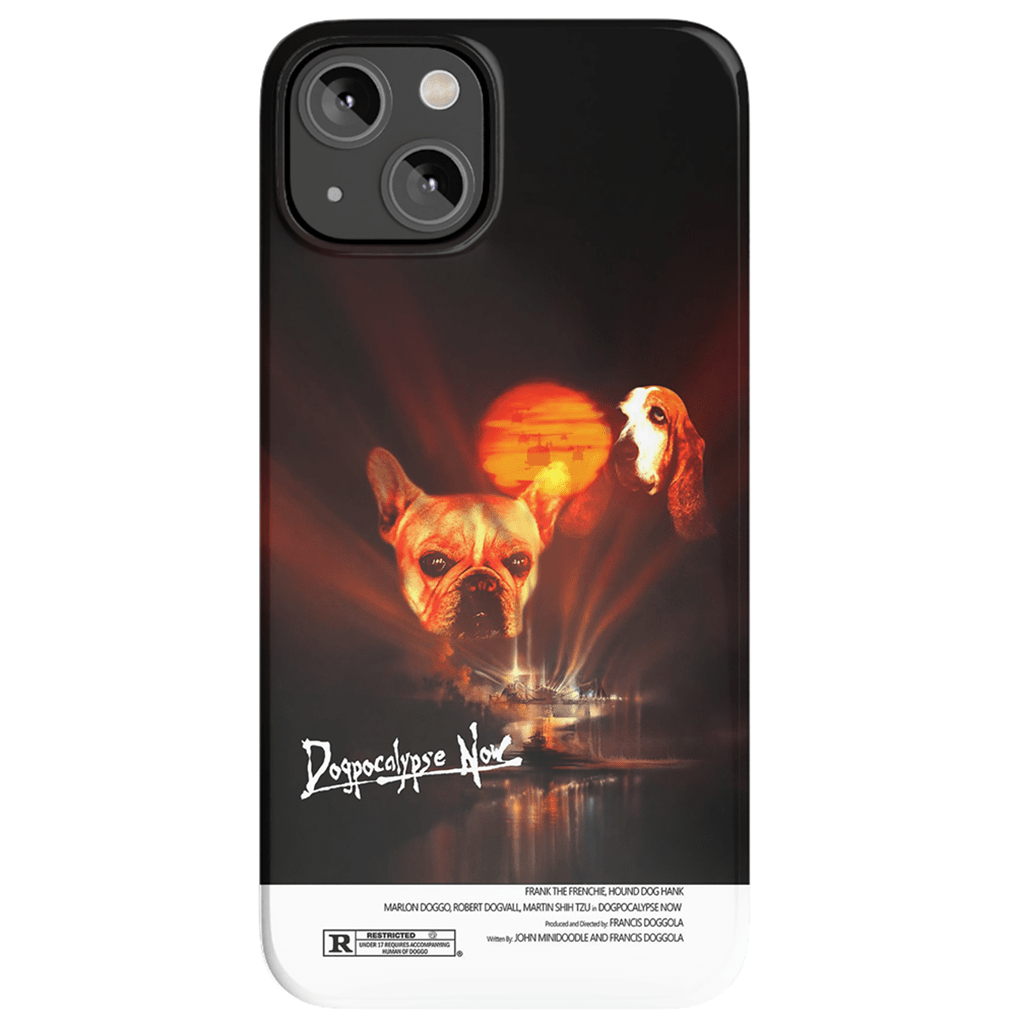 Funda personalizada para teléfono con 2 perros &#39;Dogpocalypse Now&#39;