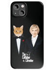 Funda para teléfono personalizada 'El padre gato y la madre gato'