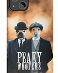 Funda personalizada para teléfono con 2 mascotas 'Peaky Woofers'