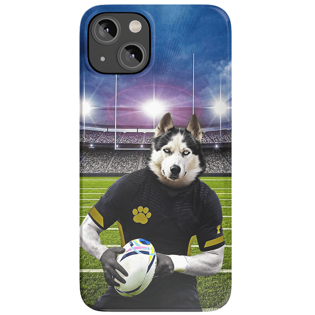 Funda para móvil personalizada &#39;El jugador de rugby&#39;