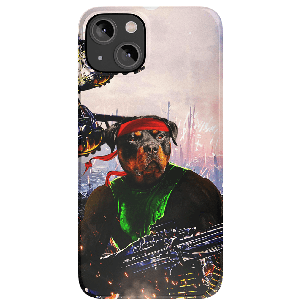 Funda para teléfono personalizada &#39;Rambo Doggo&#39;