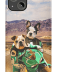 Funda personalizada para teléfono con 2 mascotas 'Kawadawgi Riders'