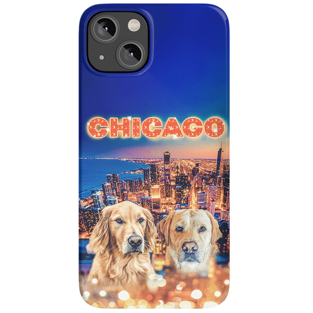 Funda personalizada para teléfono con 2 mascotas &#39;Doggos Of Chicago&#39;