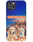 Funda personalizada para teléfono con 2 mascotas 'Doggos Of Chicago'