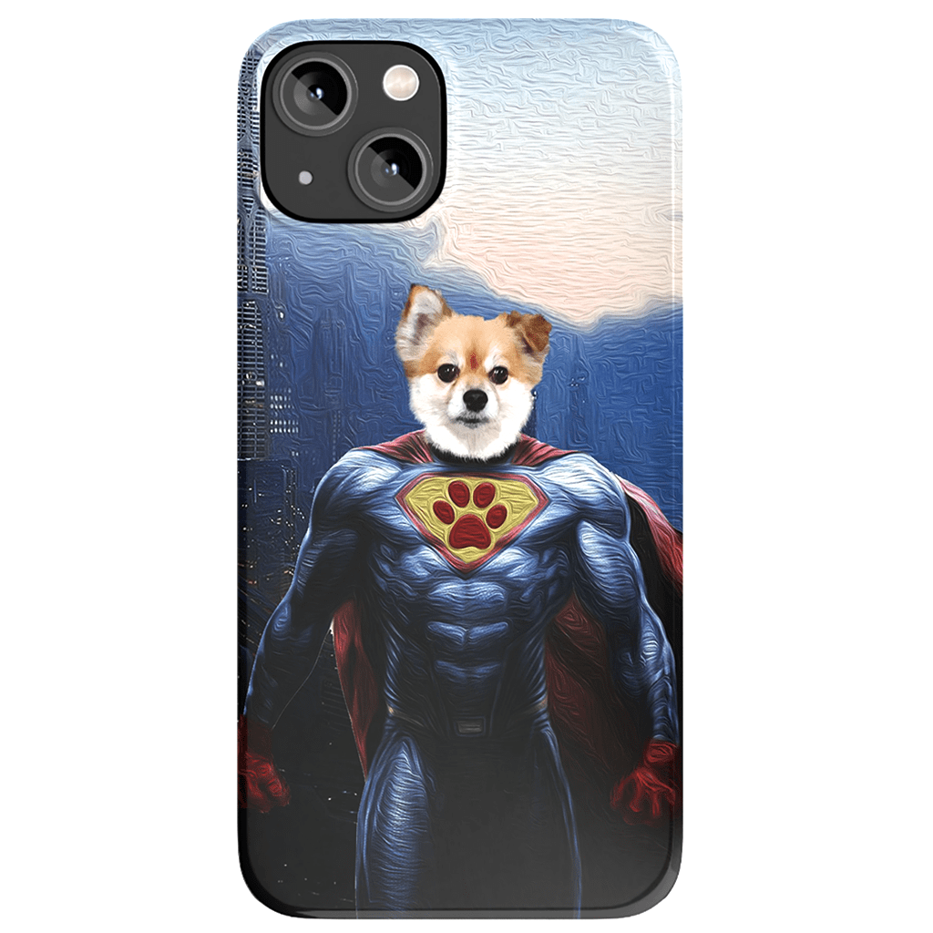 Funda personalizada para teléfono con mascota &#39;Super Dog&#39;